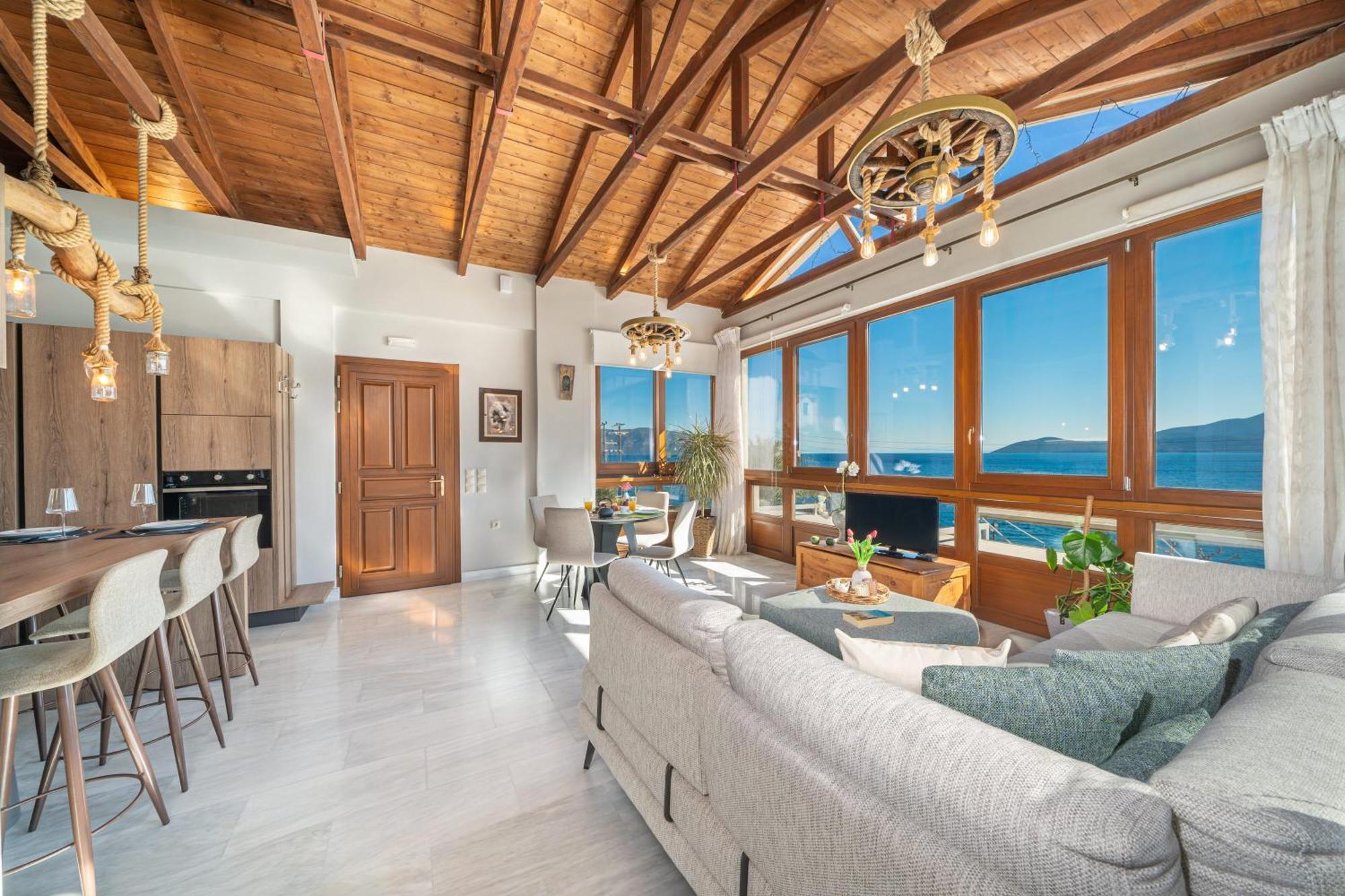 Sea Rock Apartment Айя-Евфимия Экстерьер фото